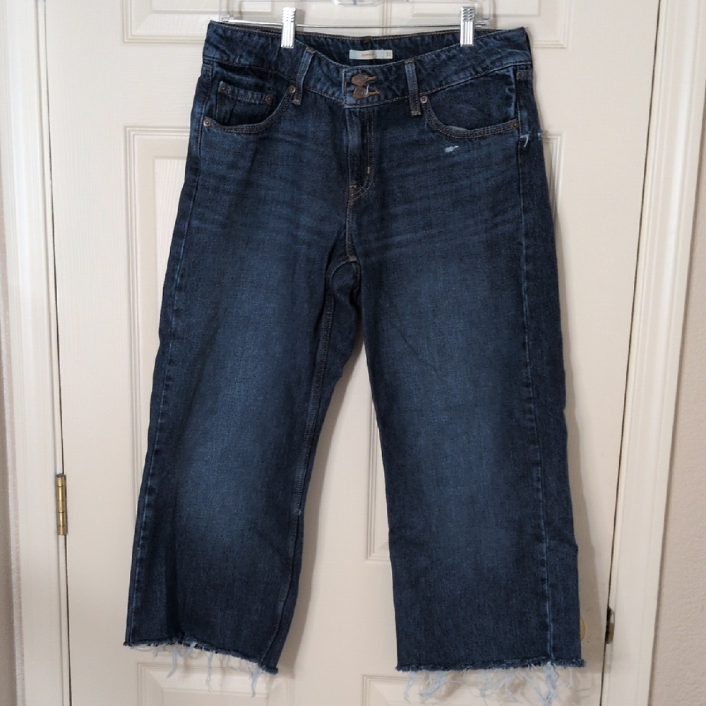 Signature by Levi Strauss Dark Blue Ankle Jeans
